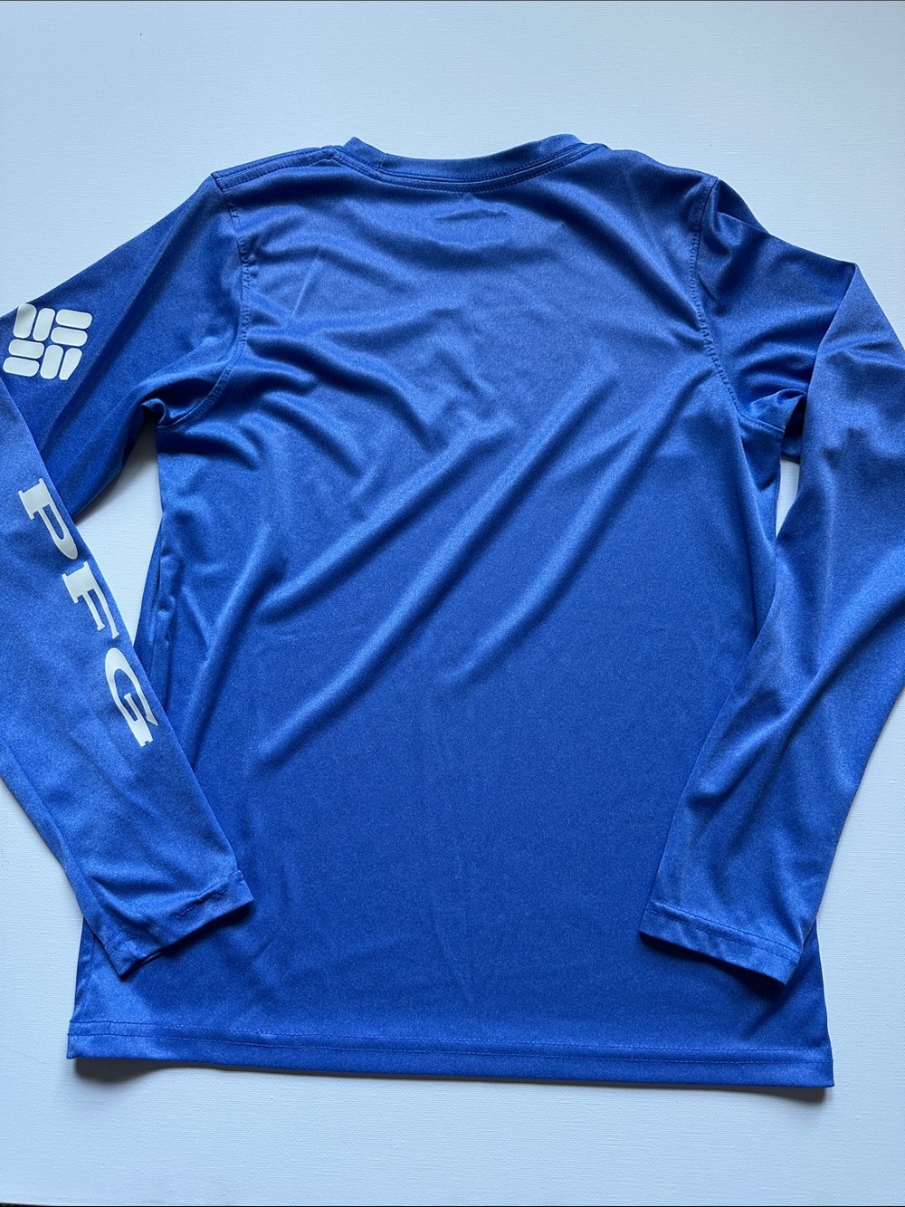 Columbia Kids Blue Long-Sleeved Performance Shirts with Logo- Bundle - Picture 6 of 10